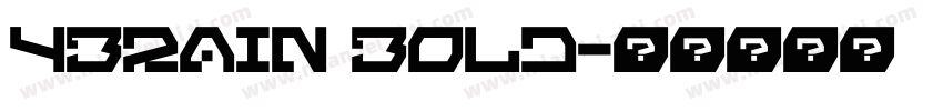4Brain Bold字体转换